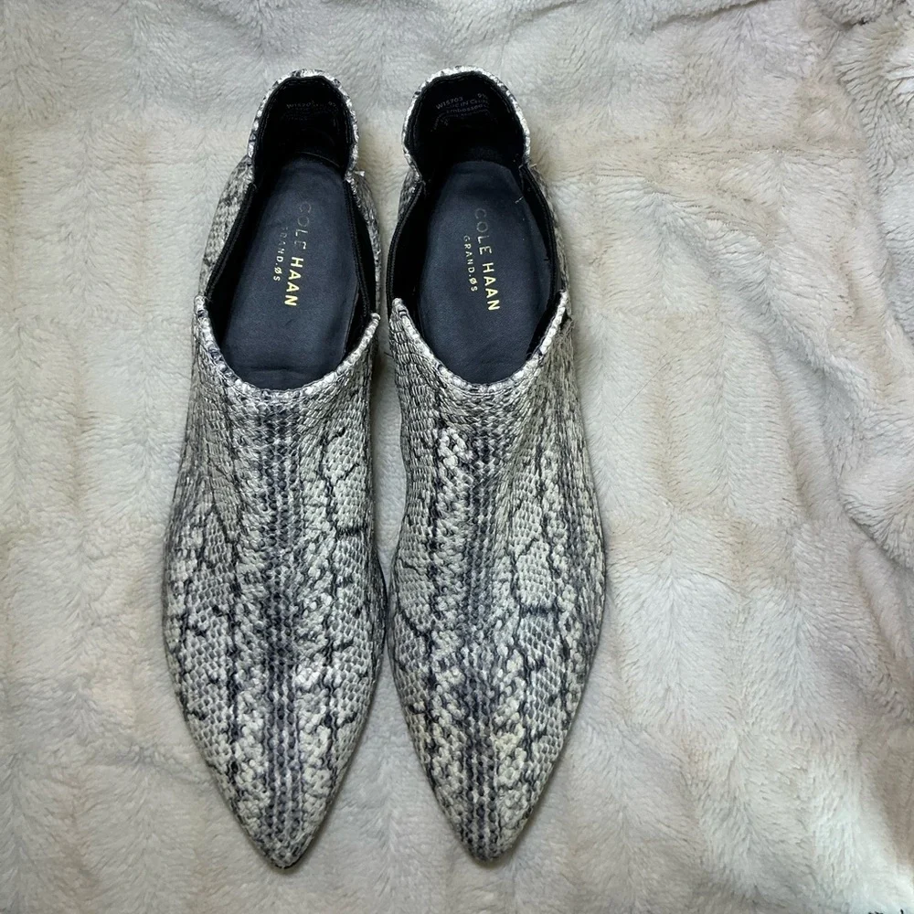 Cole Haan “Hara” Python Leather Bootie women’s size 9.5